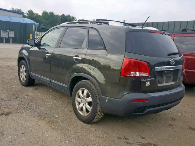 5XYKT4A20CG211298 - 2012 KIA SORENTO BA GREEN photo 3