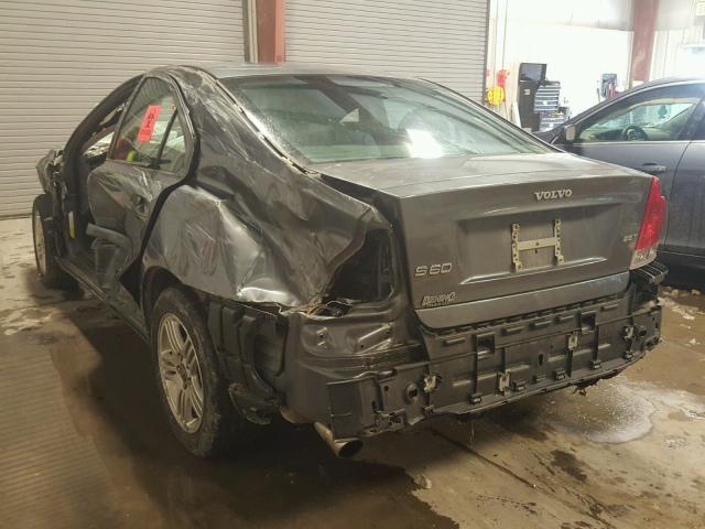 YV1RS592162514238 - 2006 VOLVO S60 2.5T GRAY photo 3