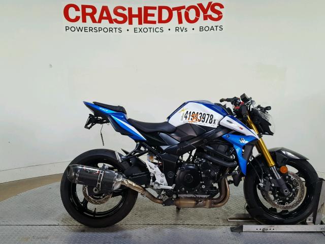 JS1GR7NA7F2101039 - 2015 SUZUKI GSX-S750 BLUE photo 1