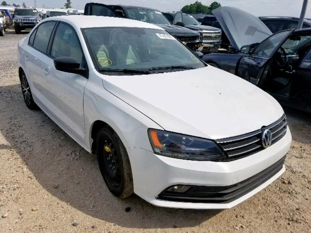 3VWD17AJ8GM289521 - 2016 VOLKSWAGEN JETTA SPOR WHITE photo 1