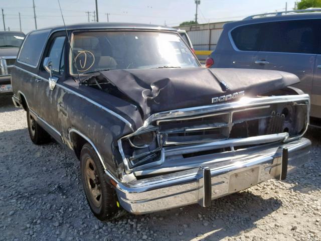 3B4GD12Y4JM813588 - 1988 DODGE RAMCHARGER BLACK photo 1