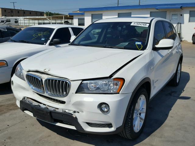 5UXWX9C53D0D08062 - 2013 BMW X3 XDRIVE2 WHITE photo 2