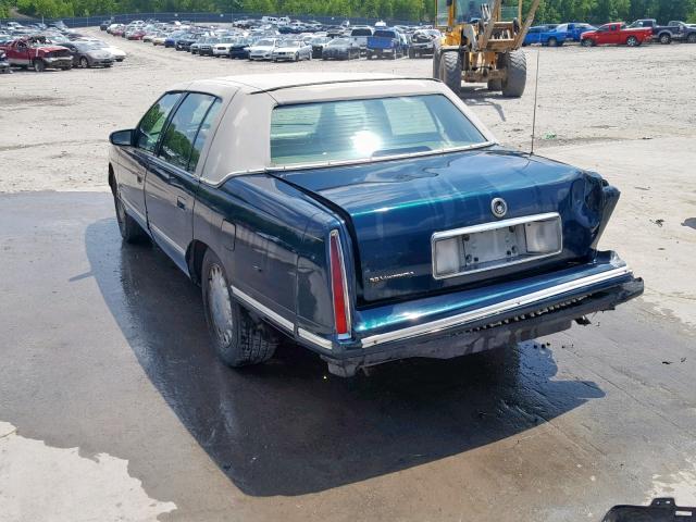 1G6KD54Y8WU746632 - 1998 CADILLAC DEVILLE GREEN photo 3