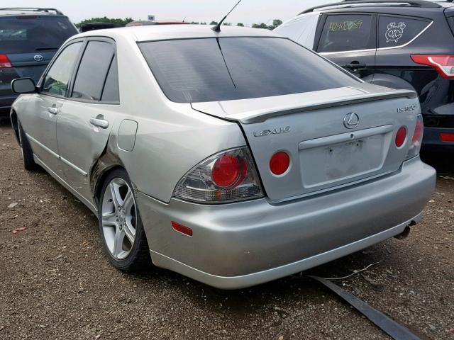 JTHBD192430080719 - 2003 LEXUS IS 300 SILVER photo 3