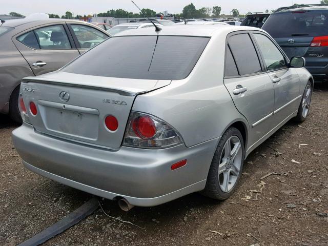 JTHBD192430080719 - 2003 LEXUS IS 300 SILVER photo 4