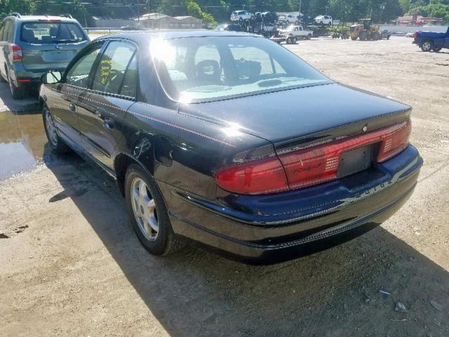 2G4WB55K021279416 - 2002 BUICK REGAL LS BLACK photo 3