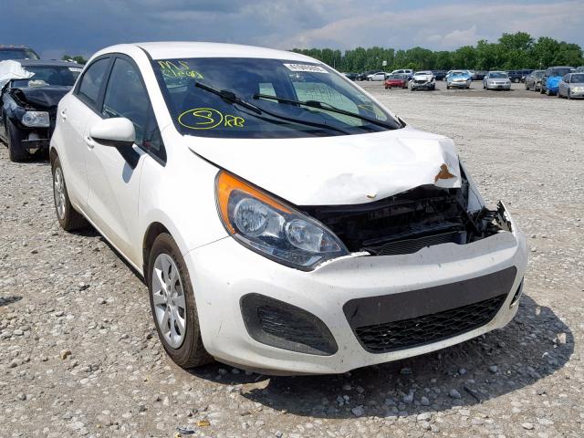 KNADM5A33D6171031 - 2013 KIA RIO LX WHITE photo 1