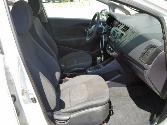 KNADM5A33D6171031 - 2013 KIA RIO LX WHITE photo 5