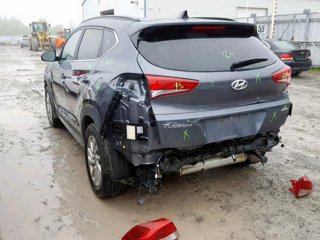 KM8J3CA46HU300043 - 2017 HYUNDAI TUCSON LIM GRAY photo 3