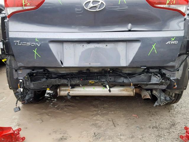 KM8J3CA46HU300043 - 2017 HYUNDAI TUCSON LIM GRAY photo 9