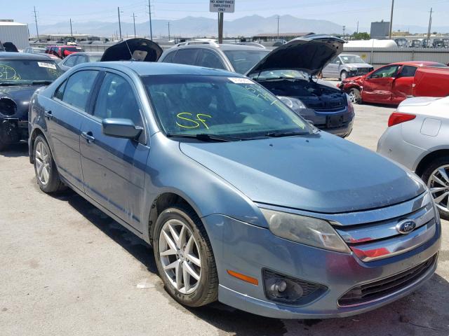 3FAHP0JA6CR284590 - 2012 FORD FUSION SEL BLUE photo 1