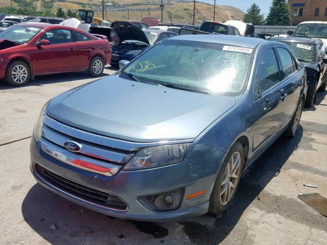 3FAHP0JA6CR284590 - 2012 FORD FUSION SEL BLUE photo 2