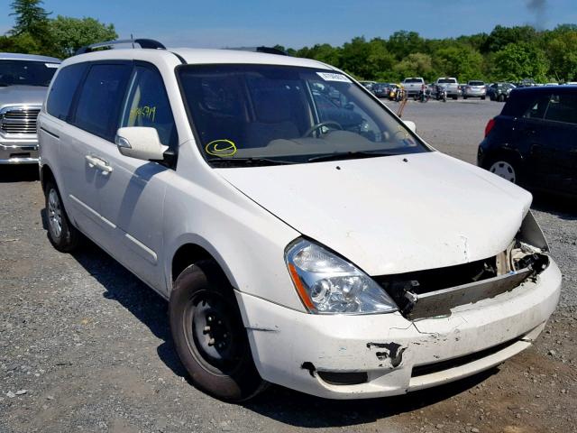 KNDMG4C70B6414053 - 2011 KIA SEDONA LX WHITE photo 1