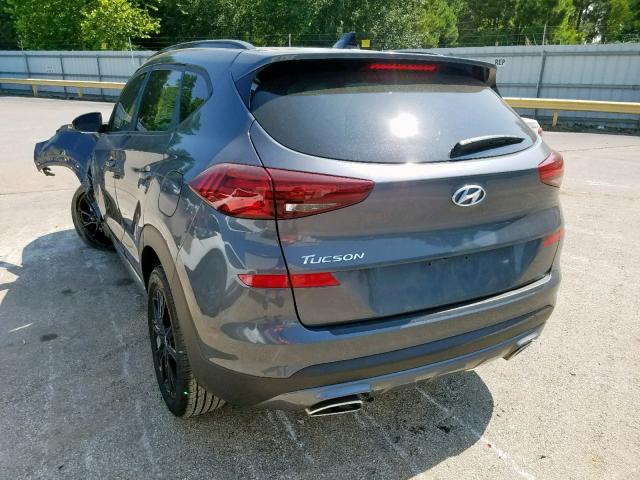 KM8J33AL0KU929392 - 2019 HYUNDAI TUCSON LIM GRAY photo 3