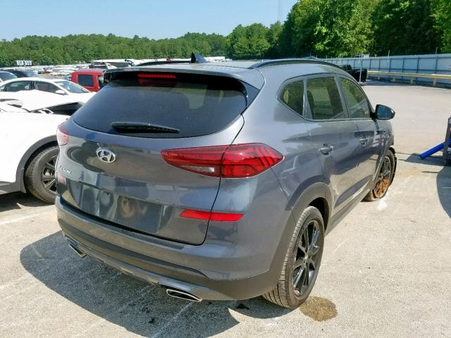 KM8J33AL0KU929392 - 2019 HYUNDAI TUCSON LIM GRAY photo 4