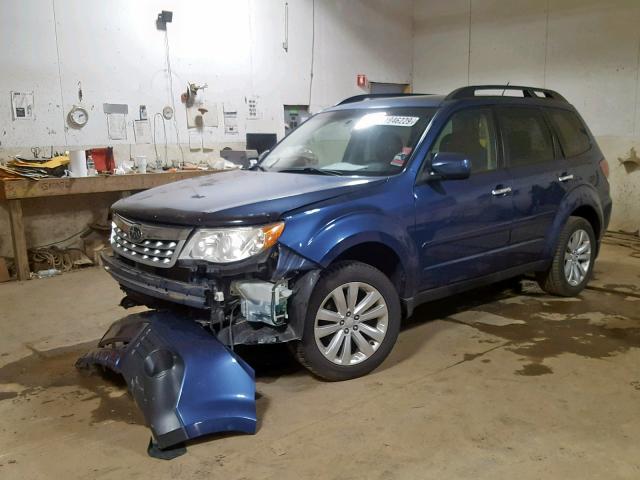 JF2SHBECXBH759681 - 2011 SUBARU FORESTER L BLUE photo 2