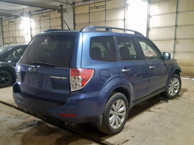 JF2SHBECXBH759681 - 2011 SUBARU FORESTER L BLUE photo 4