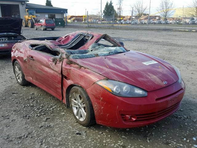 KMHHM66DX8U279798 - 2008 HYUNDAI TIBURON GS RED photo 1