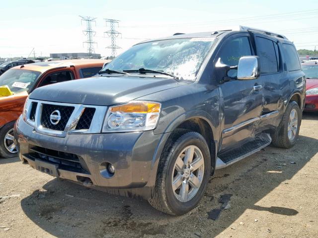 5N1BA0NE0BN616549 - 2011 NISSAN ARMADA PLA GRAY photo 2