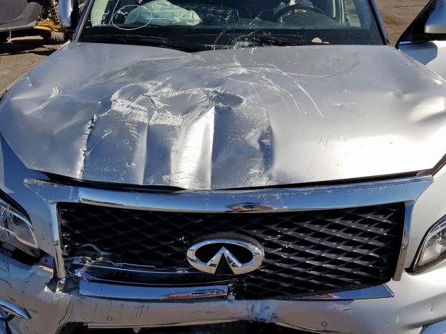 JN8AZ2NF3H9647006 - 2017 INFINITI QX80 BASE SILVER photo 7