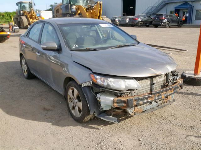 KNAFU4A22A5295321 - 2010 KIA FORTE EX GRAY photo 1