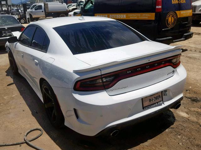 2C3CDXL91JH335161 - 2018 DODGE CHARGER SR WHITE photo 3