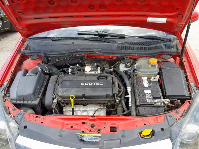W08AR671285039045 - 2008 SATURN ASTRA XE RED photo 7