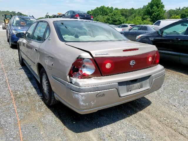 2G1WF55K429312243 - 2002 CHEVROLET IMPALA GOLD photo 3