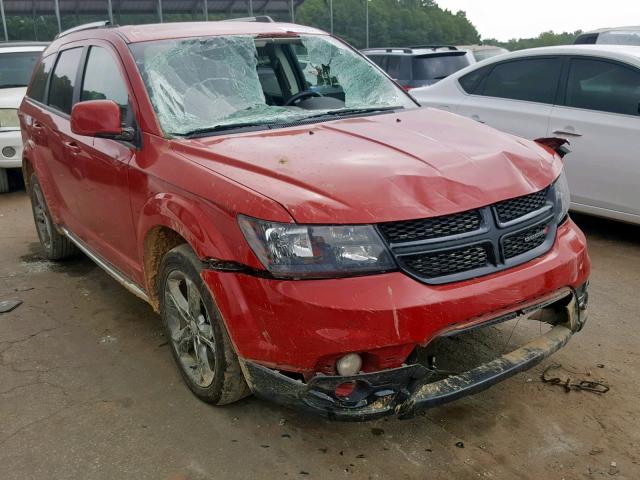 3C4PDCGB4HT507798 - 2017 DODGE JOURNEY CR RED photo 1