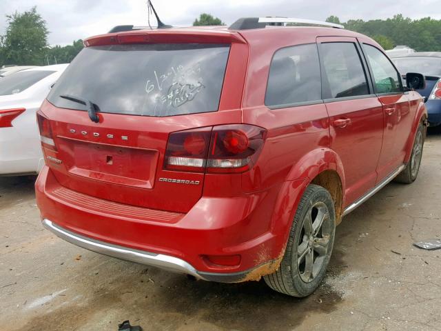 3C4PDCGB4HT507798 - 2017 DODGE JOURNEY CR RED photo 4