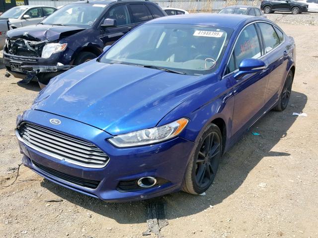 3FA6P0K90FR118159 - 2015 FORD FUSION TIT BLUE photo 2