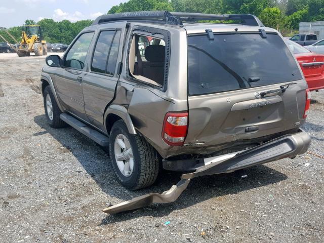 JN8DR09Y04W911761 - 2004 NISSAN PATHFINDER BEIGE photo 3