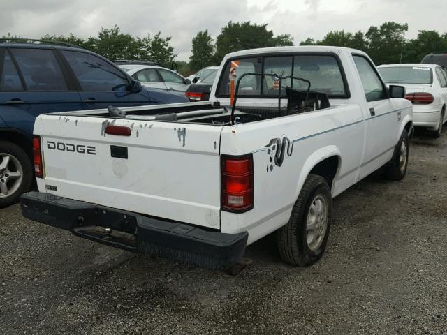 1B7FL26X7SW939986 - 1995 DODGE DAKOTA WHITE photo 4