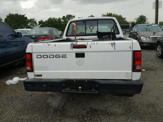 1B7FL26X7SW939986 - 1995 DODGE DAKOTA WHITE photo 6