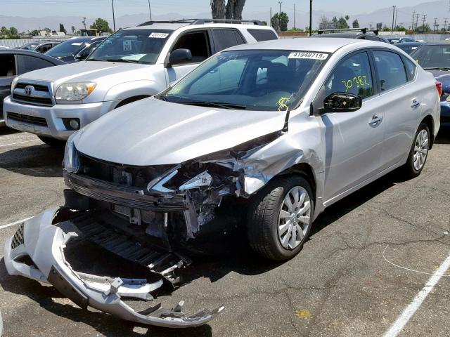 3N1AB7AP9GY241724 - 2016 NISSAN SENTRA S SILVER photo 2