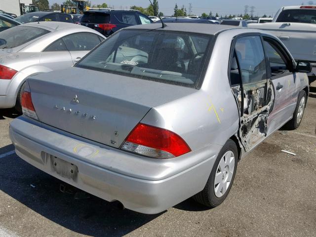 JA3AJ26E33U002126 - 2003 MITSUBISHI LANCER ES SILVER photo 4