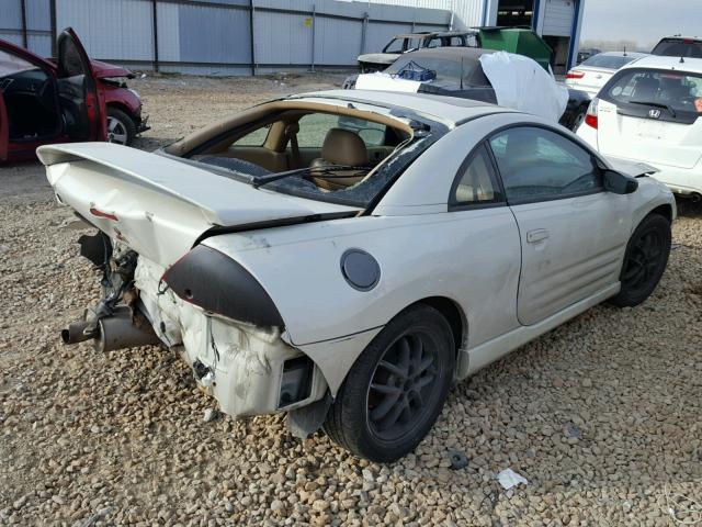 4A3AC54HX1E185958 - 2001 MITSUBISHI ECLIPSE GT WHITE photo 4