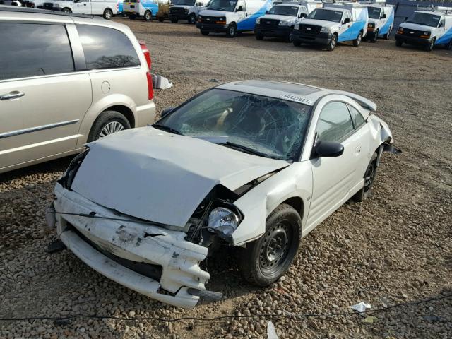 4A3AC54HX1E185958 - 2001 MITSUBISHI ECLIPSE GT WHITE photo 9