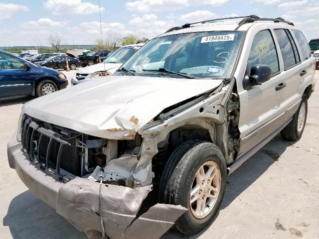 1J4GX48S14C268030 - 2004 JEEP GRAND CHER GOLD photo 2