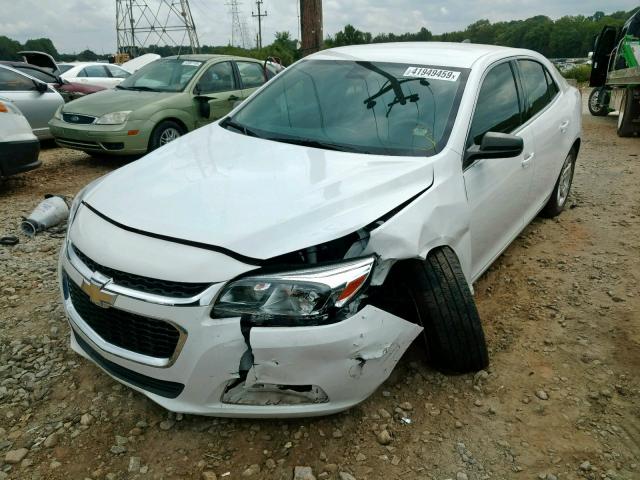 1G11B5SA1GF107642 - 2016 CHEVROLET MALIBU LIM WHITE photo 2