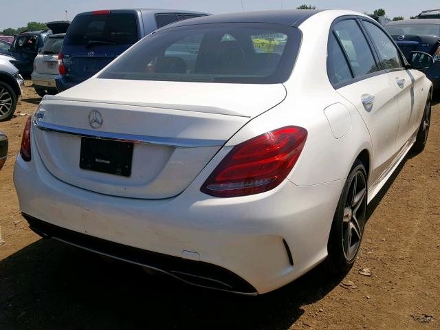 55SWF6EB4GU116849 - 2016 MERCEDES-BENZ C 450 4MAT WHITE photo 4