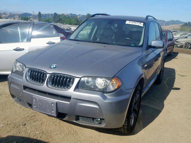 WBXPA93496WG85478 - 2006 BMW X3 3.0I GREEN photo 2