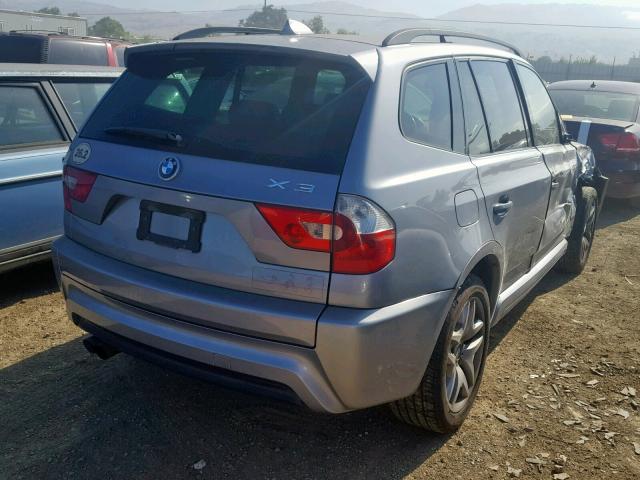 WBXPA93496WG85478 - 2006 BMW X3 3.0I GREEN photo 4