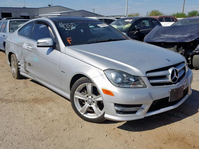 WDDGJ4HB2CF762651 - 2012 MERCEDES-BENZ C 250 SILVER photo 1