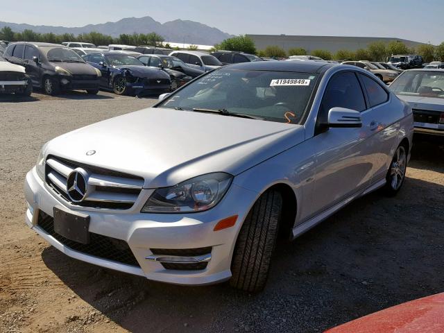 WDDGJ4HB2CF762651 - 2012 MERCEDES-BENZ C 250 SILVER photo 2