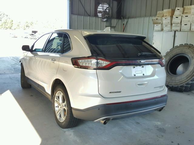 2FMTK3K97FBB29148 - 2015 FORD EDGE TITAN WHITE photo 3