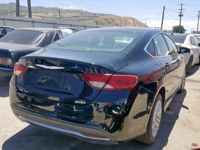 1C3CCCAB7FN580059 - 2015 CHRYSLER 200 LIMITE BLACK photo 4