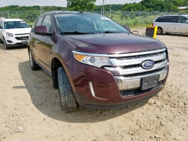 2FMDK3JC0BBA59794 - 2011 FORD EDGE SEL MAROON photo 1