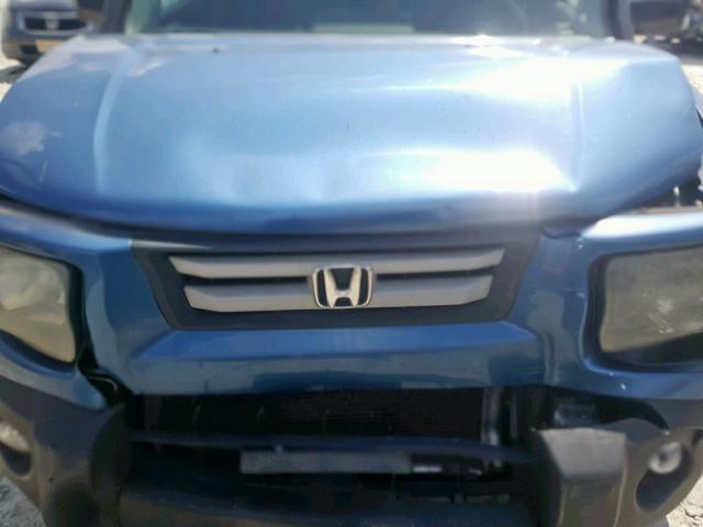 5J6YH28758L004722 - 2008 HONDA ELEMENT EX BLUE photo 7