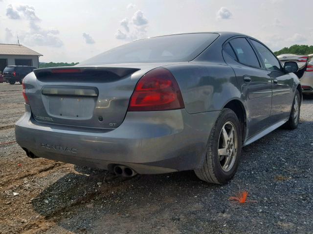 2G2WP522541276335 - 2004 PONTIAC GRAND PRIX GRAY photo 4